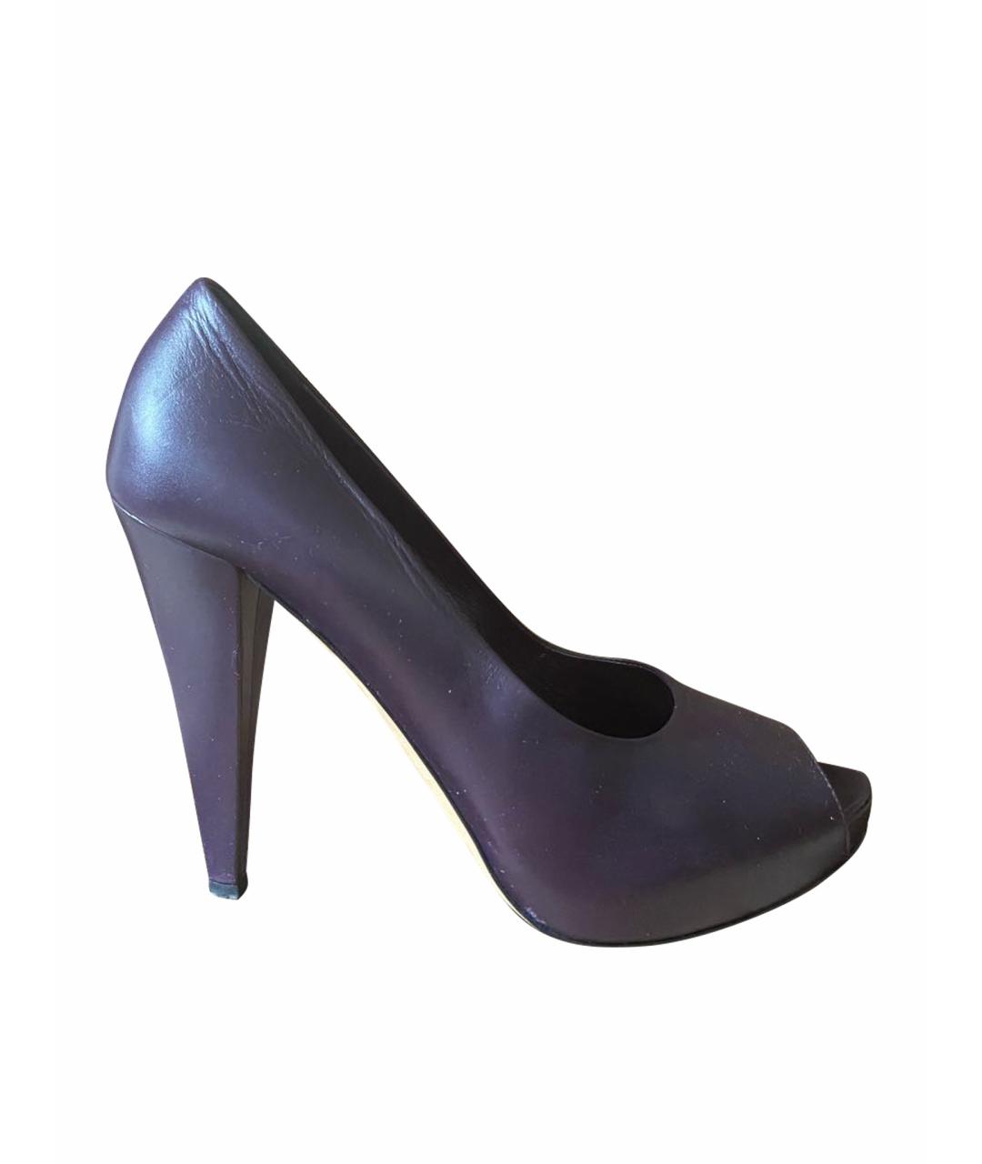 BALLY Фиолетовые кожаные туфли, фото 1
