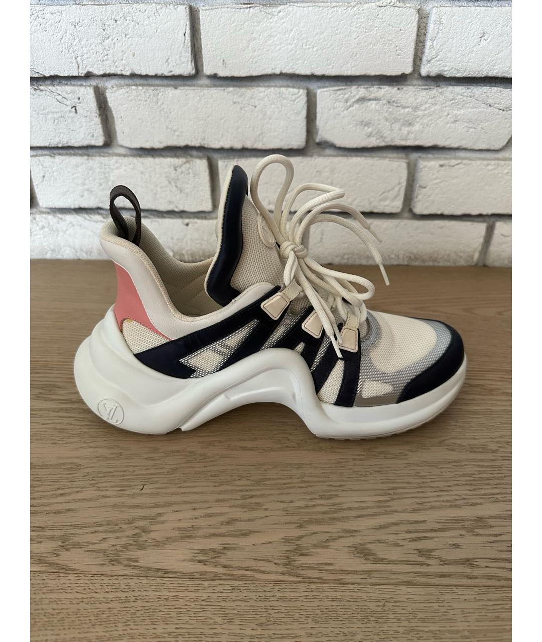 LOUIS VUITTON Мульти кожаные кроссовки, фото 5