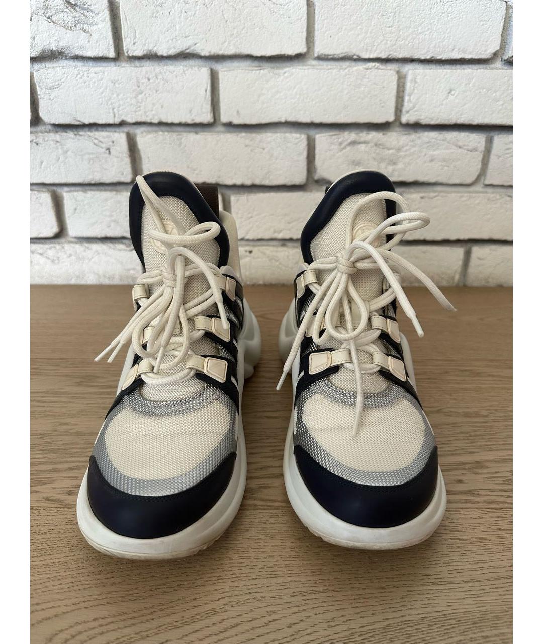 LOUIS VUITTON Мульти кожаные кроссовки, фото 2