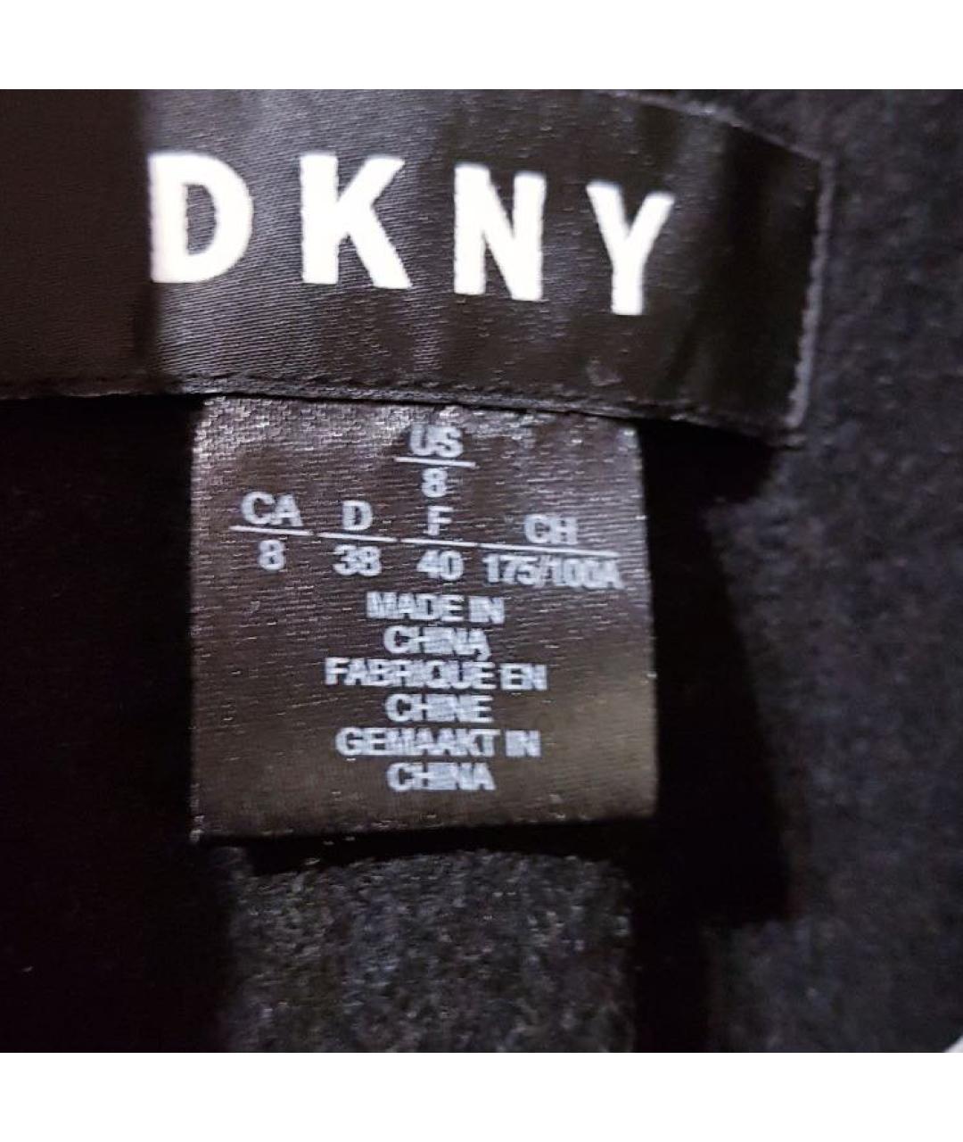 DKNY Черное шерстяное пальто, фото 6