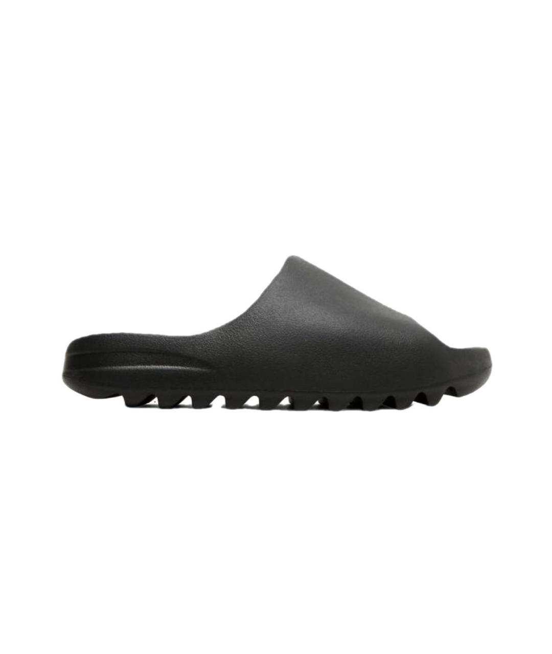 ADIDAS YEEZY Черные резиновые шлепанцы, фото 5