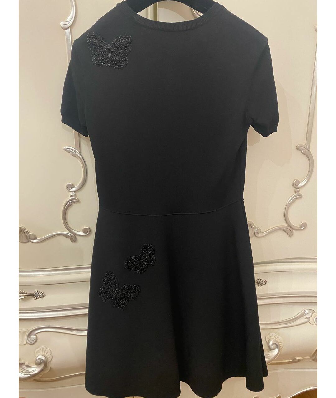 VALENTINO Черное вискозное вечернее платье, фото 2