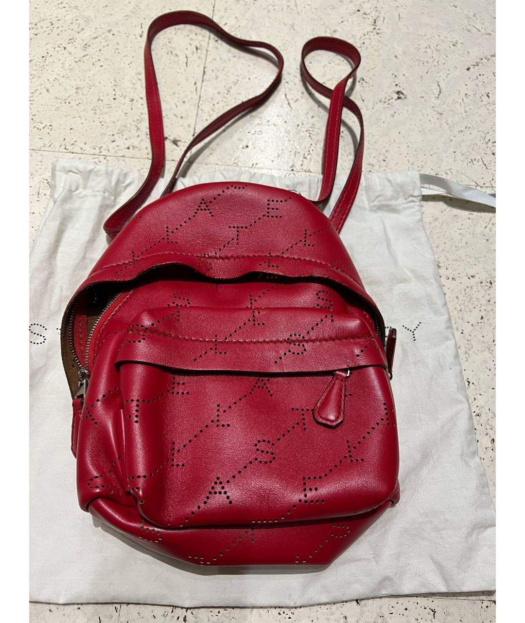 STELLA MCCARTNEY Красный рюкзак из искусственной кожи, фото 6