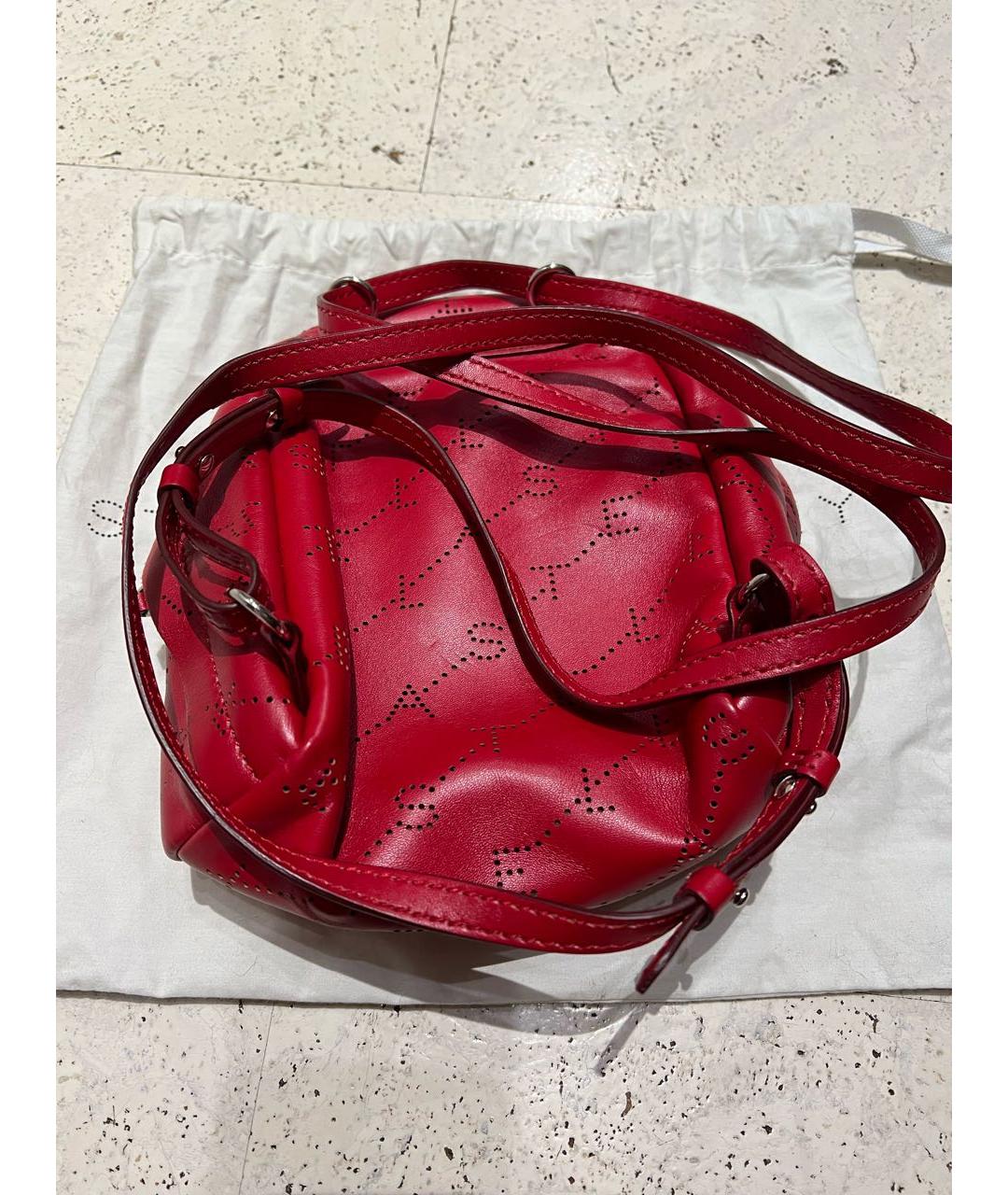 STELLA MCCARTNEY Красный рюкзак из искусственной кожи, фото 5