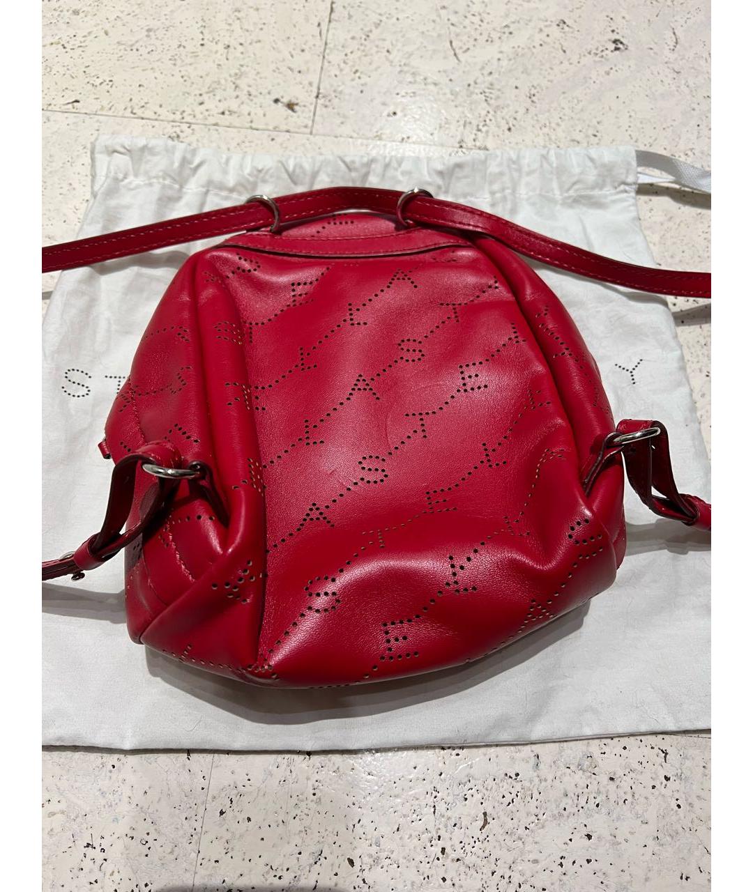 STELLA MCCARTNEY Красный рюкзак из искусственной кожи, фото 3
