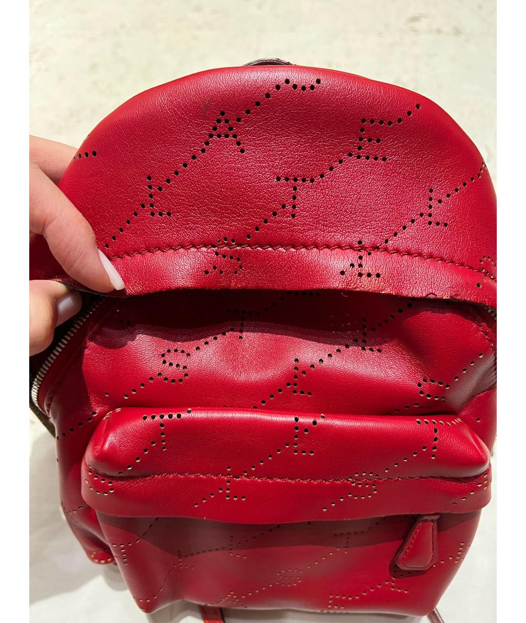 STELLA MCCARTNEY Красный рюкзак из искусственной кожи, фото 2