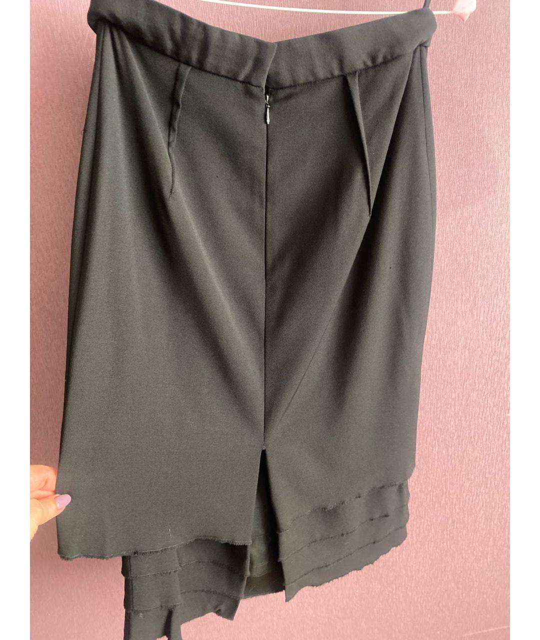 LA PERLA Черный шерстяной костюм с юбками, фото 5