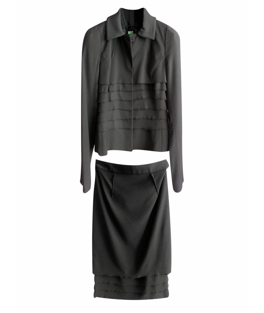 LA PERLA Черный шерстяной костюм с юбками, фото 1