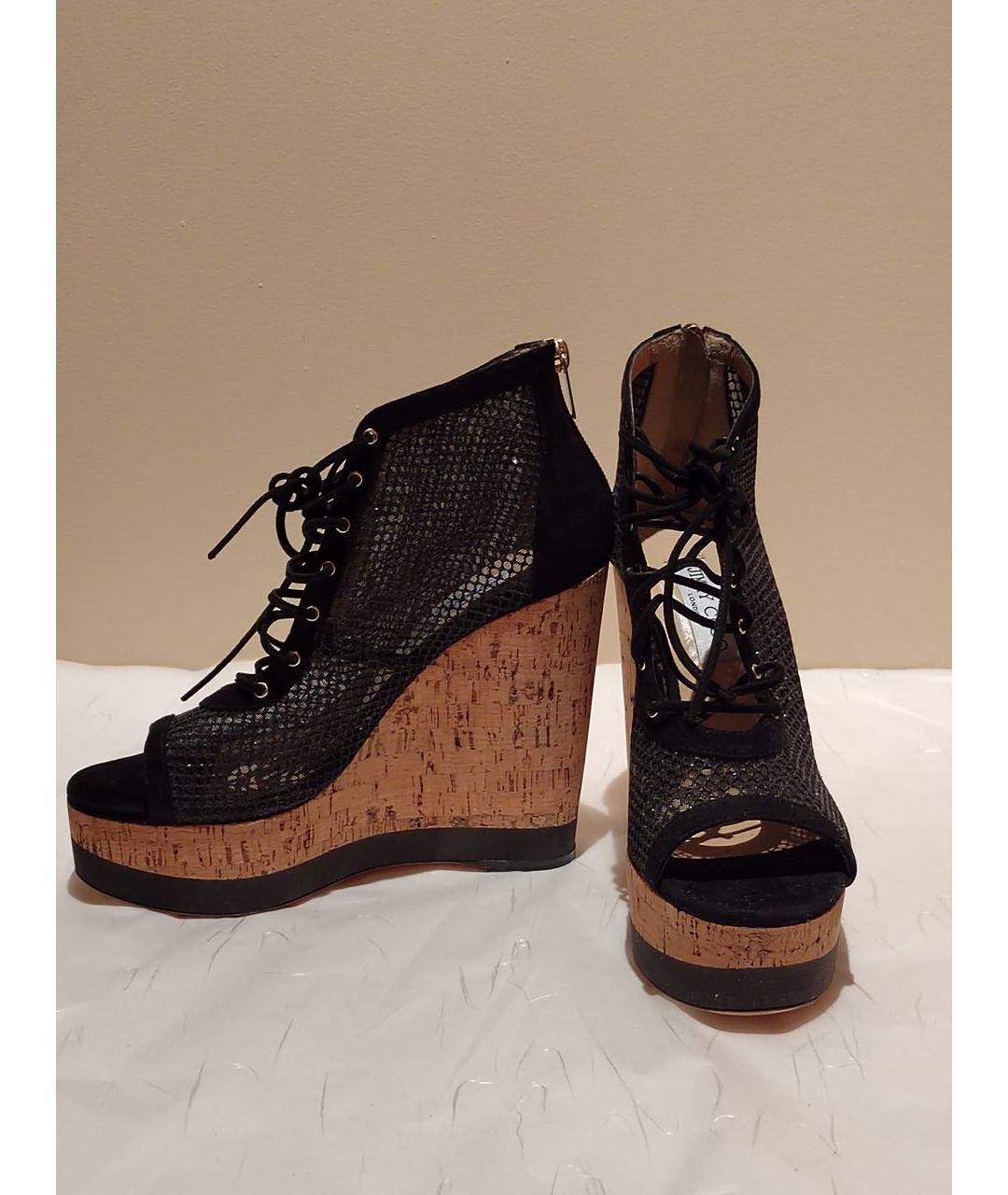 JIMMY CHOO Черные босоножки, фото 5