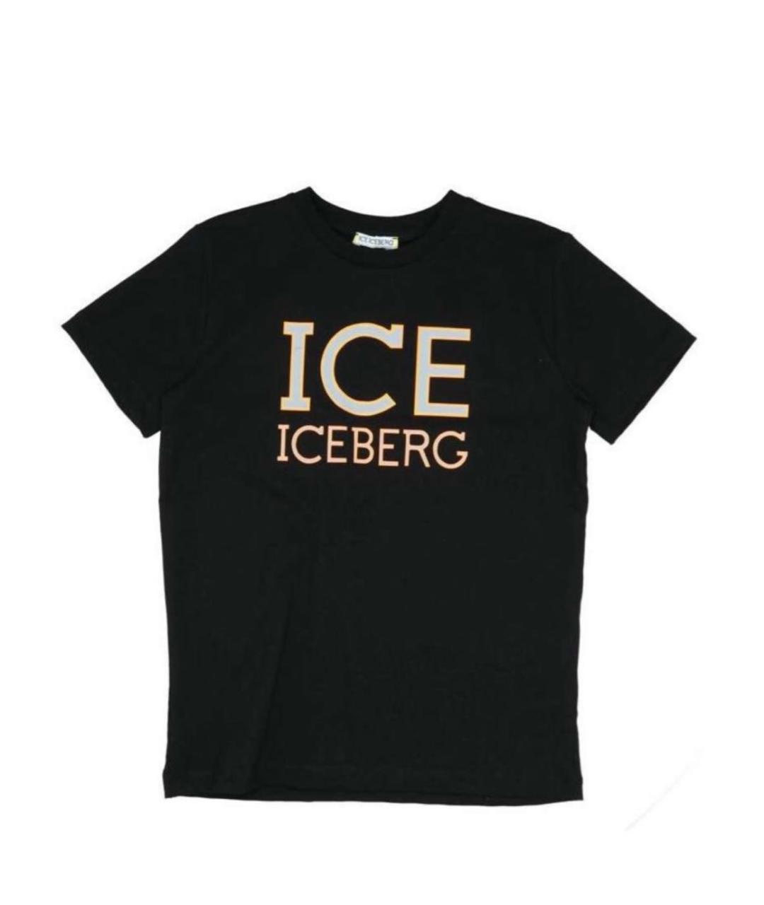 ICEBERG Черная хлопковая футболка, фото 1
