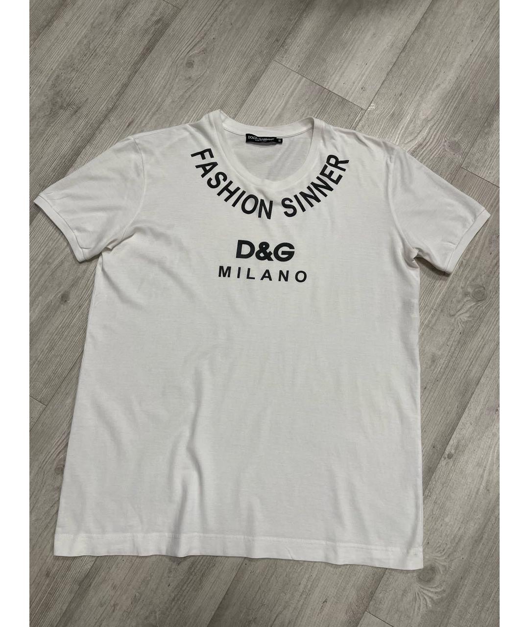 DOLCE&GABBANA Белая футболка, фото 5