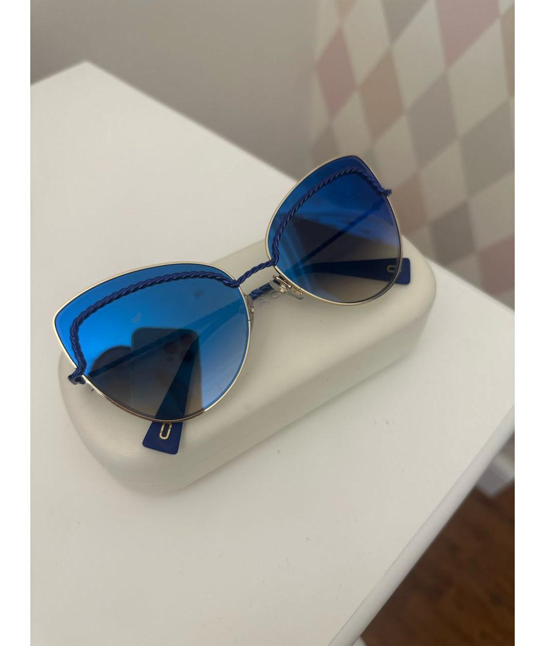 MARC JACOBS Синие металлические солнцезащитные очки, фото 5