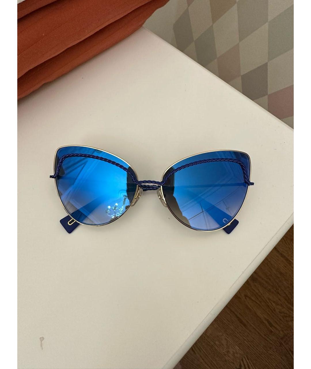 MARC JACOBS Синие металлические солнцезащитные очки, фото 7