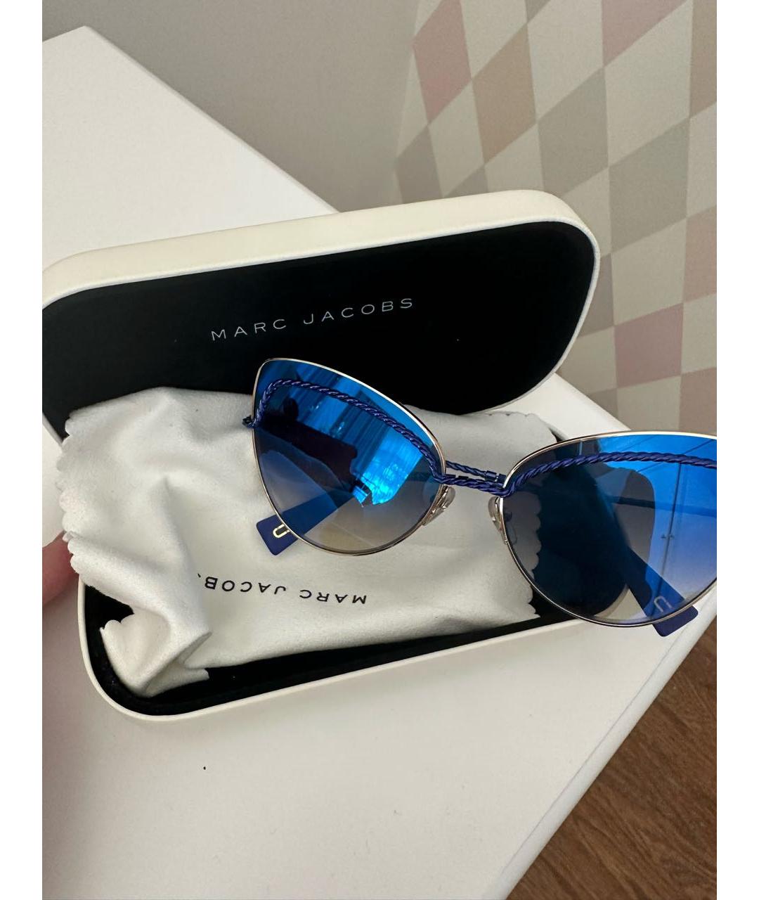 MARC JACOBS Синие металлические солнцезащитные очки, фото 4