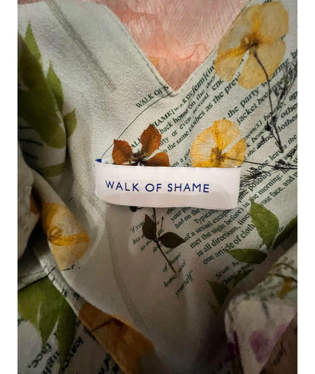 WALK OF SHAME Мульти шелковая блузы, фото 3
