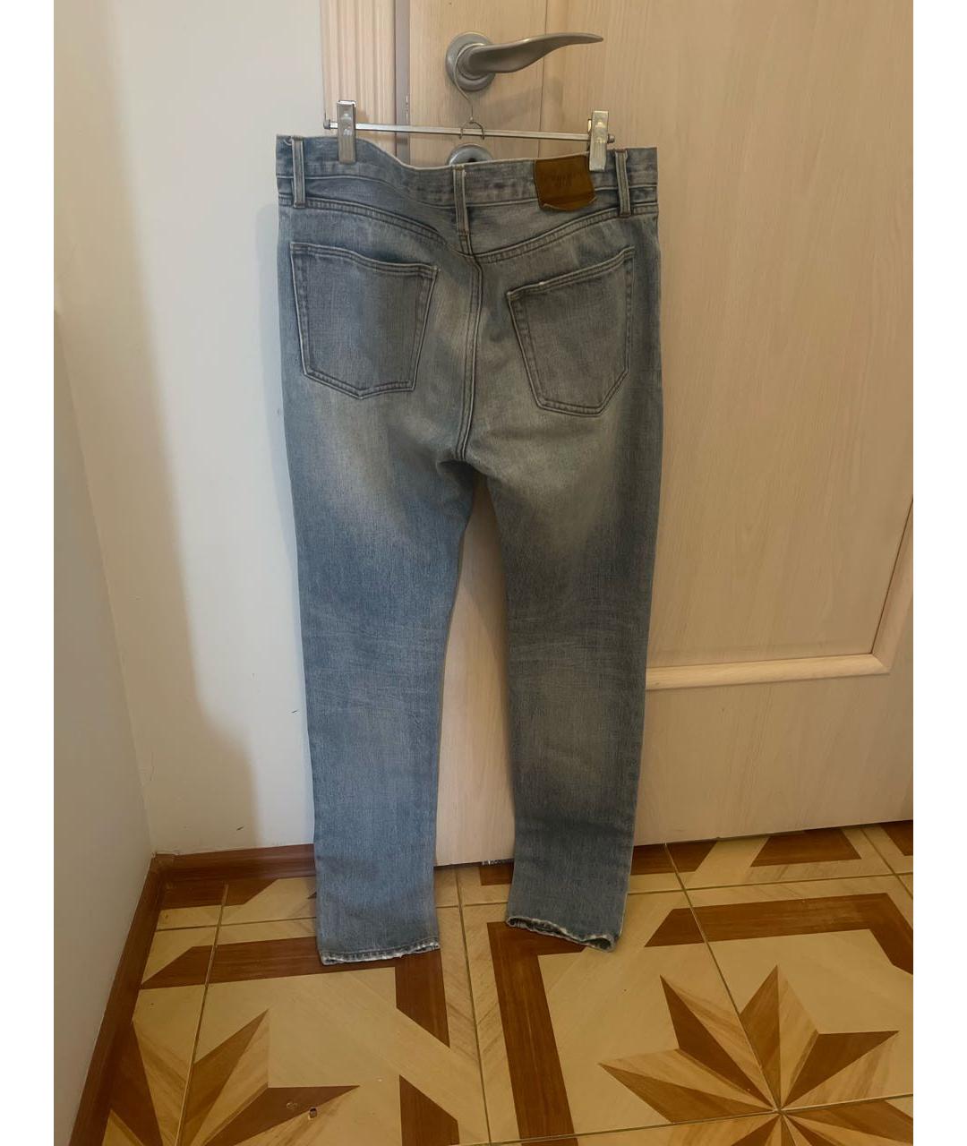 BURBERRY BRIT Голубые хлопковые джинсы скинни, фото 2