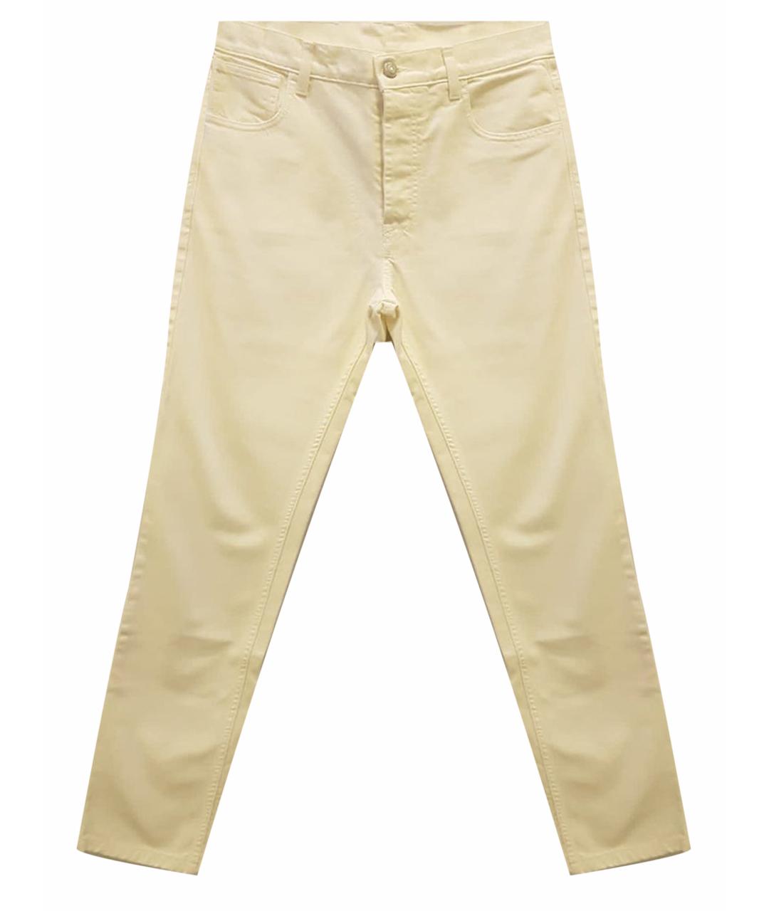 MAGDA BUTRYM Бежевые хлопковые прямые джинсы, фото 1
