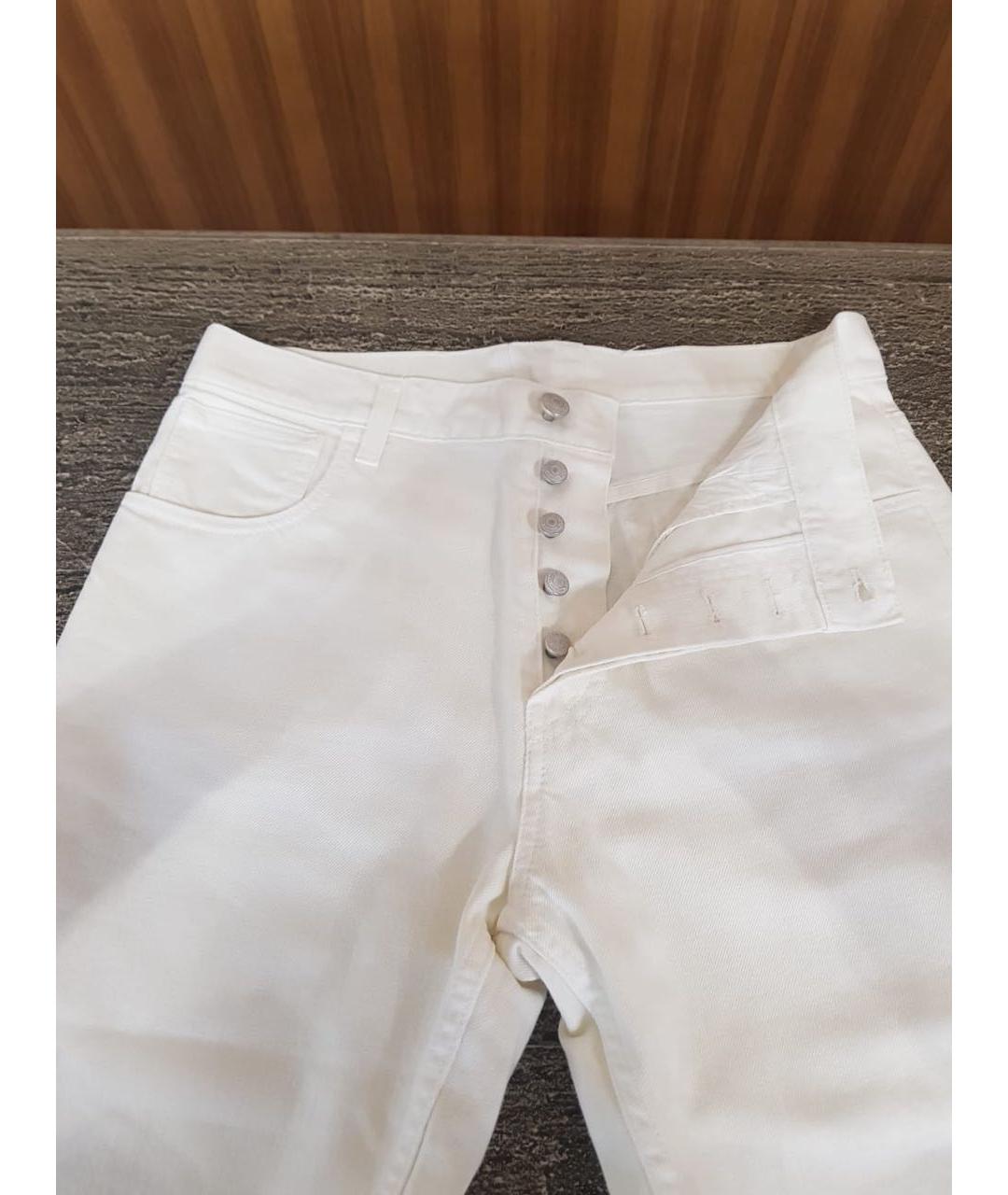 MAGDA BUTRYM Бежевые хлопковые прямые джинсы, фото 3