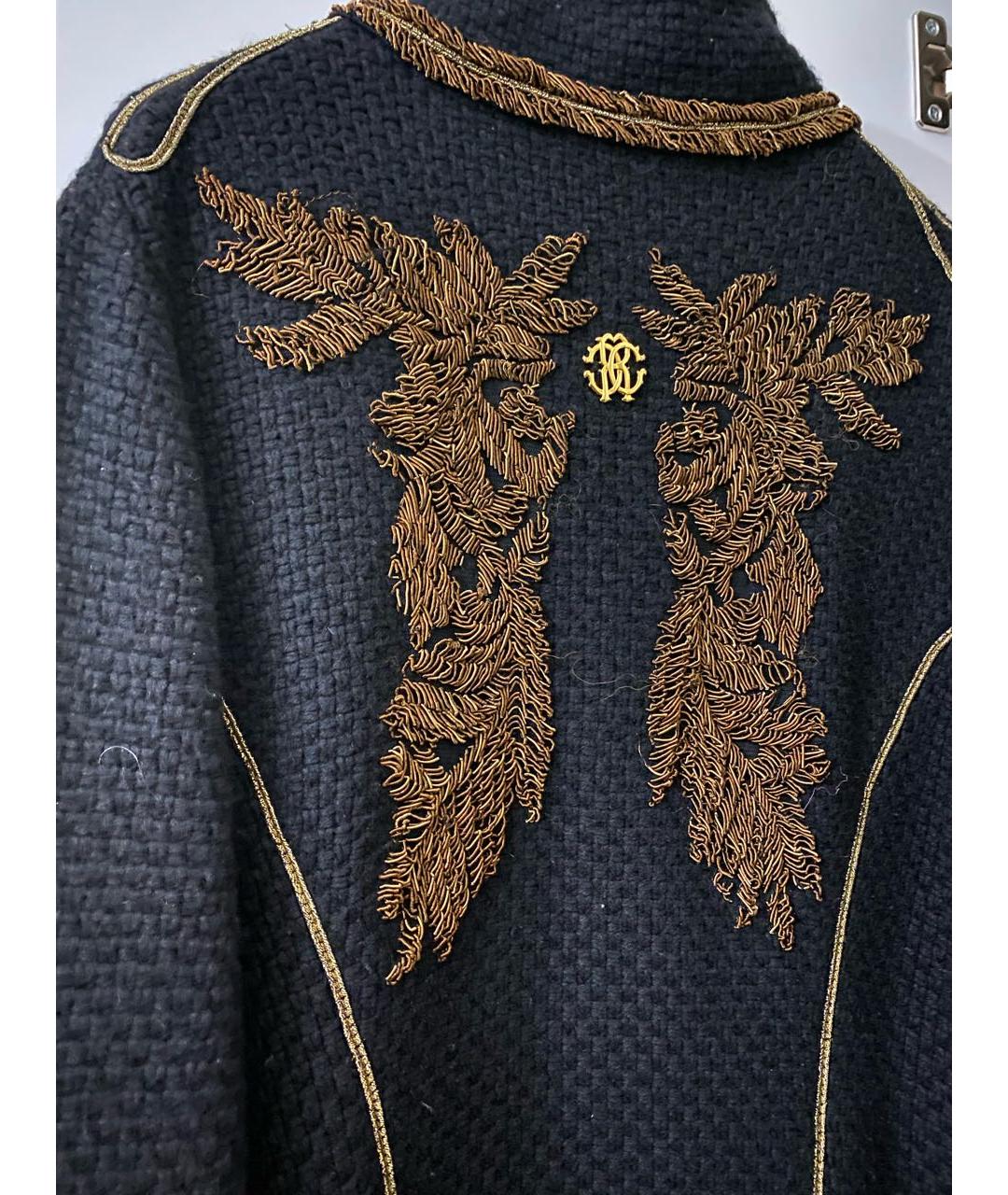 ROBERTO CAVALLI Черное кашемировое пальто, фото 6