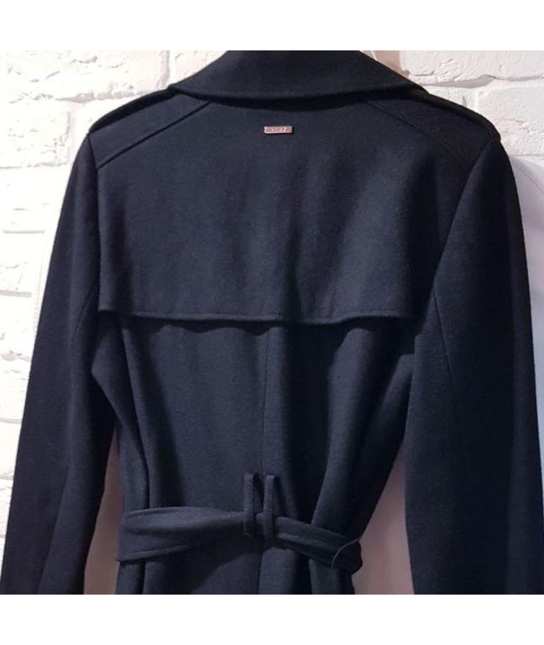 DKNY Черное шерстяное пальто, фото 6