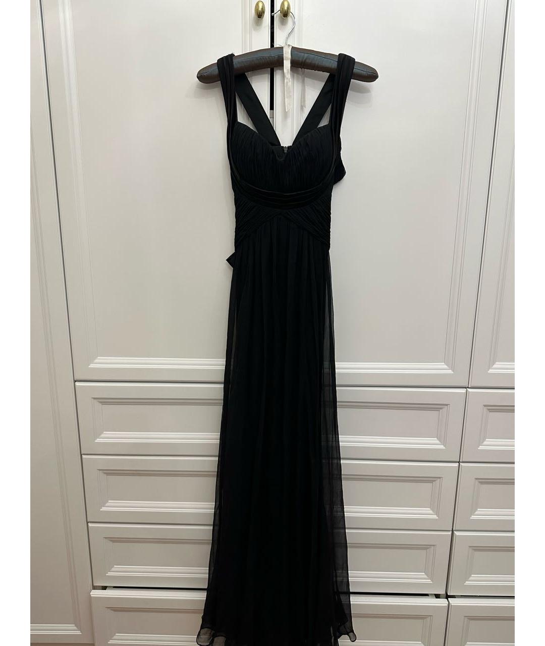 BLUGIRL Черное шелковое вечернее платье, фото 9