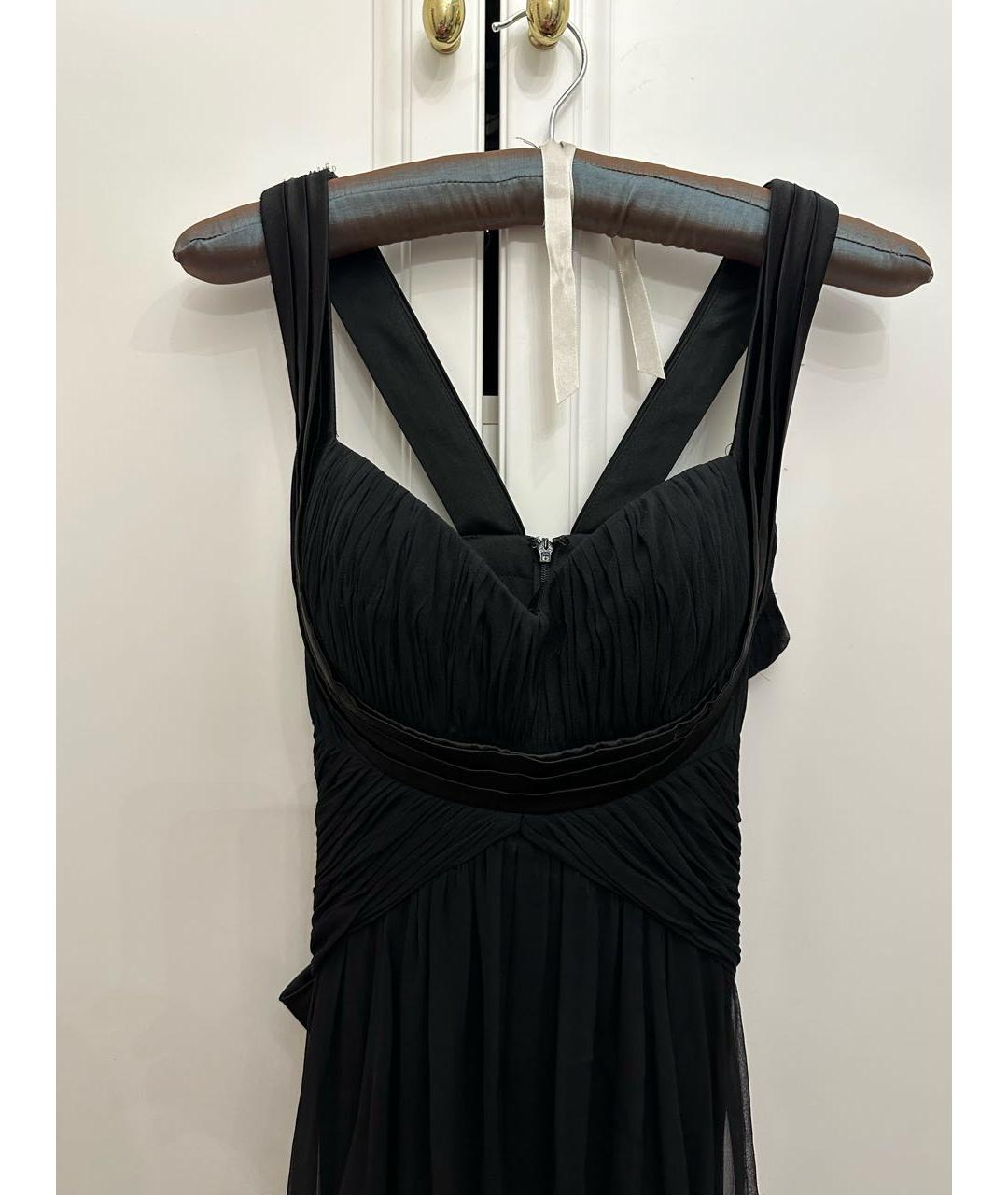 BLUGIRL Черное шелковое вечернее платье, фото 3