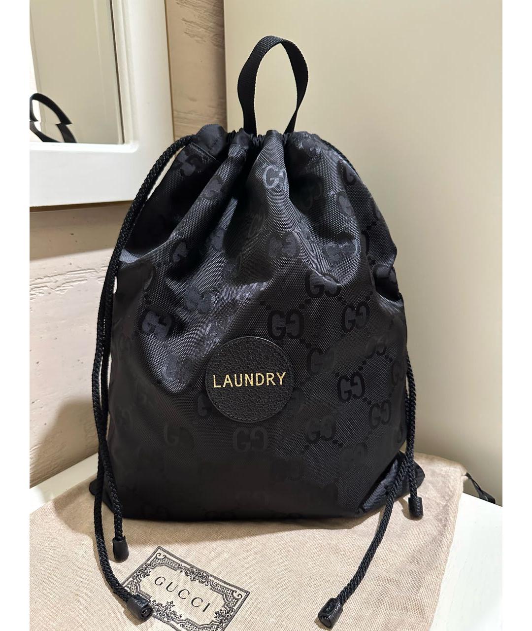 GUCCI Черный тканевый рюкзак, фото 9