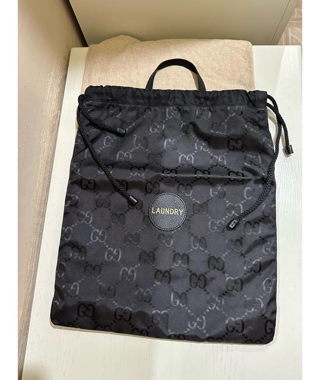 GUCCI Черный тканевый рюкзак, фото 5