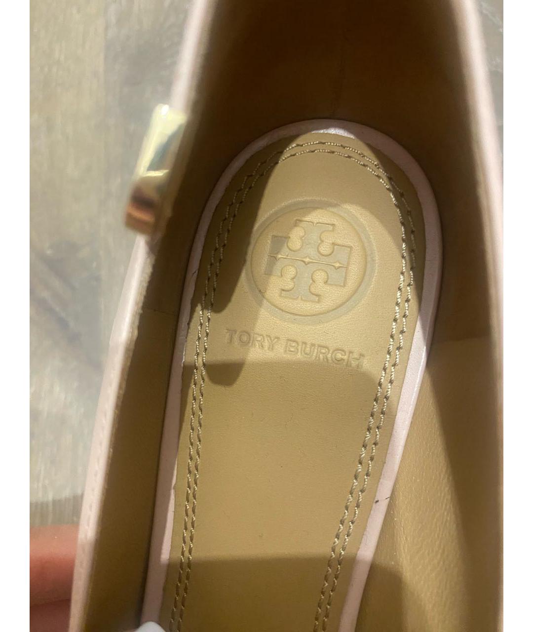 TORY BURCH Розовые кожаные туфли, фото 7