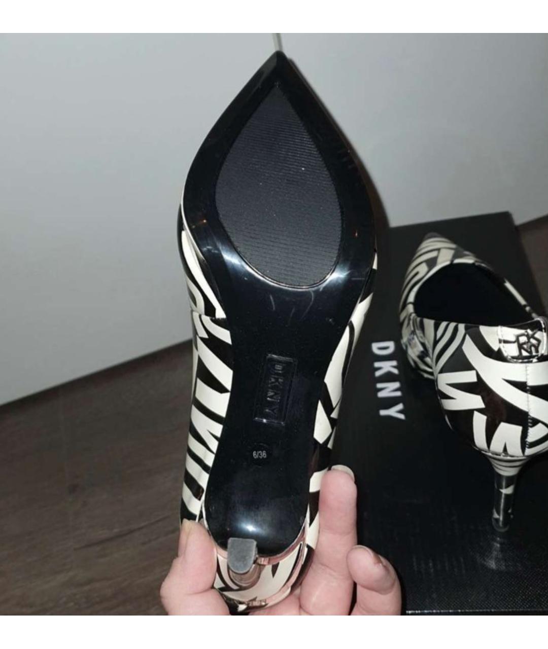 DKNY Черные туфли из искусственной кожи, фото 3