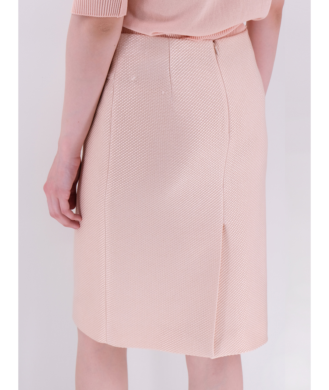 MOSCHINO Розовая шерстяная юбка миди, фото 3
