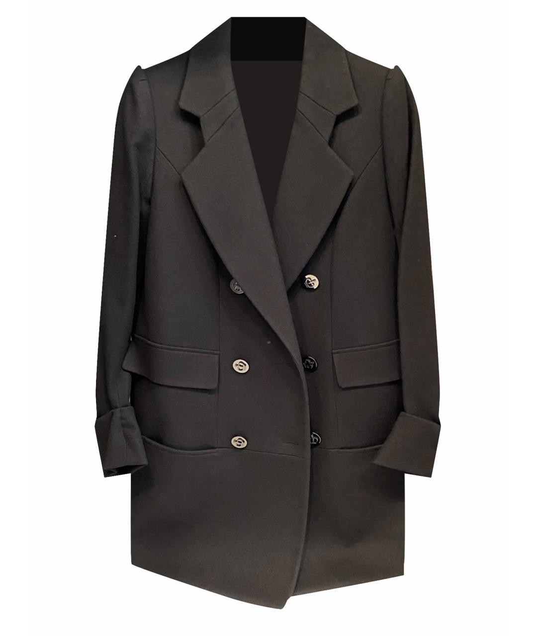 IRFE Черное шерстяное пальто, фото 1