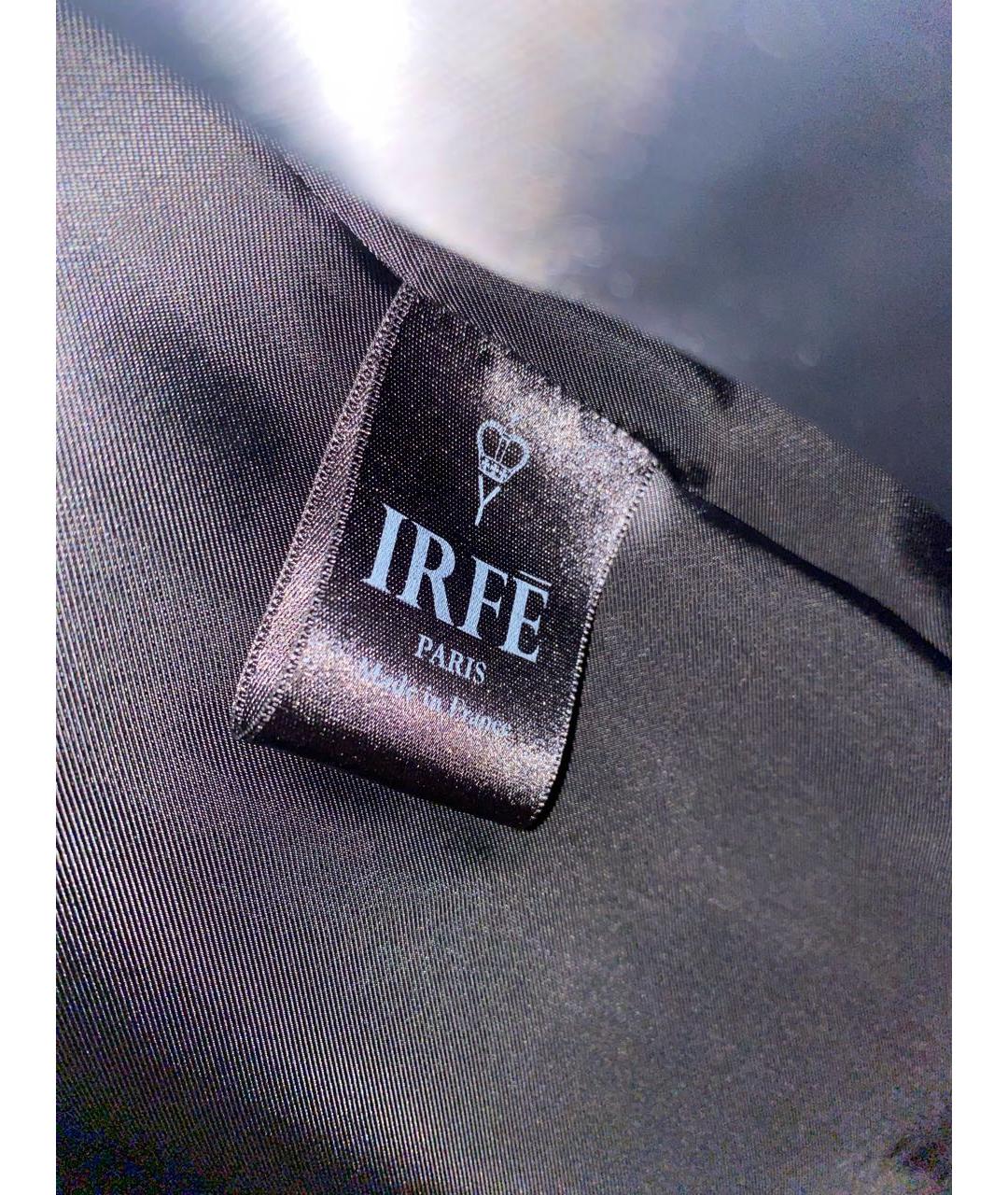 IRFE Черное шерстяное пальто, фото 5