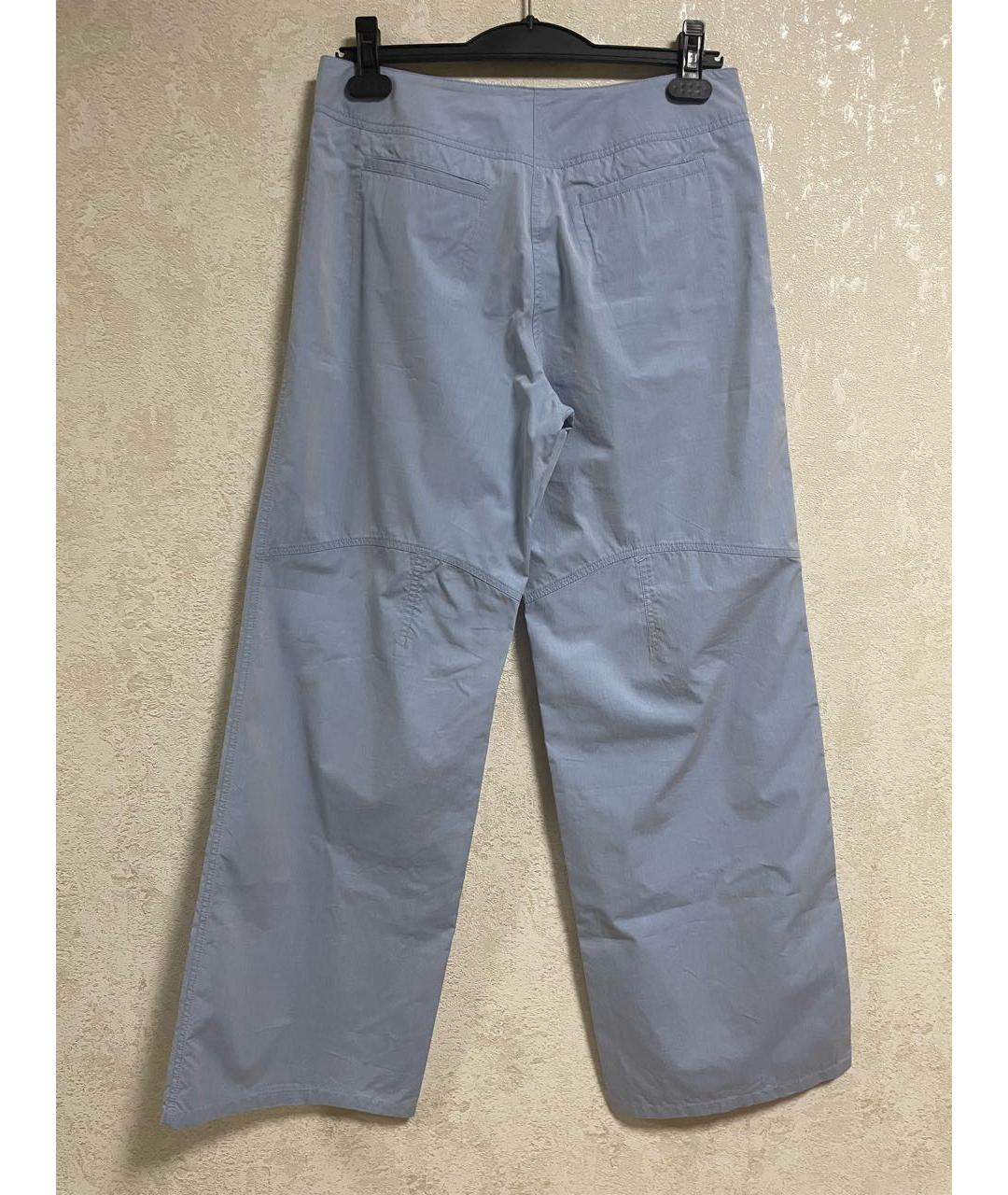HUGO BOSS Голубые хлопковые брюки широкие, фото 2
