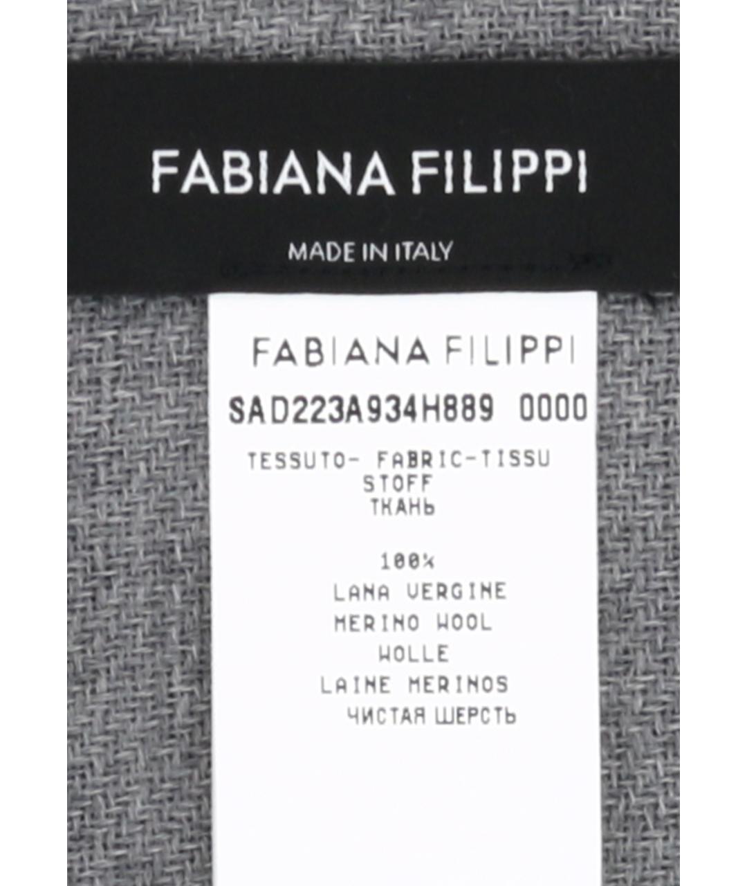 FABIANA FILIPPI Серый шарф, фото 3
