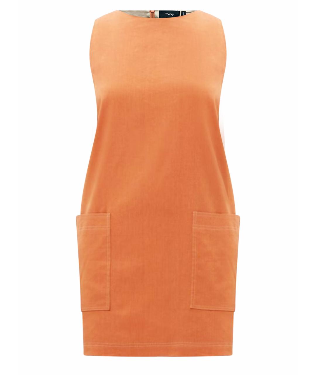THEORY Оранжевое повседневное платье, фото 1