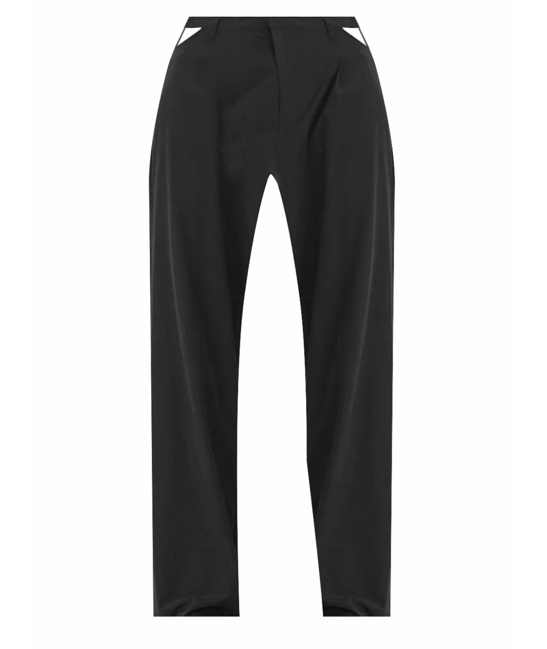 ALO YOGA Черные полиэстеровые брюки широкие, фото 1