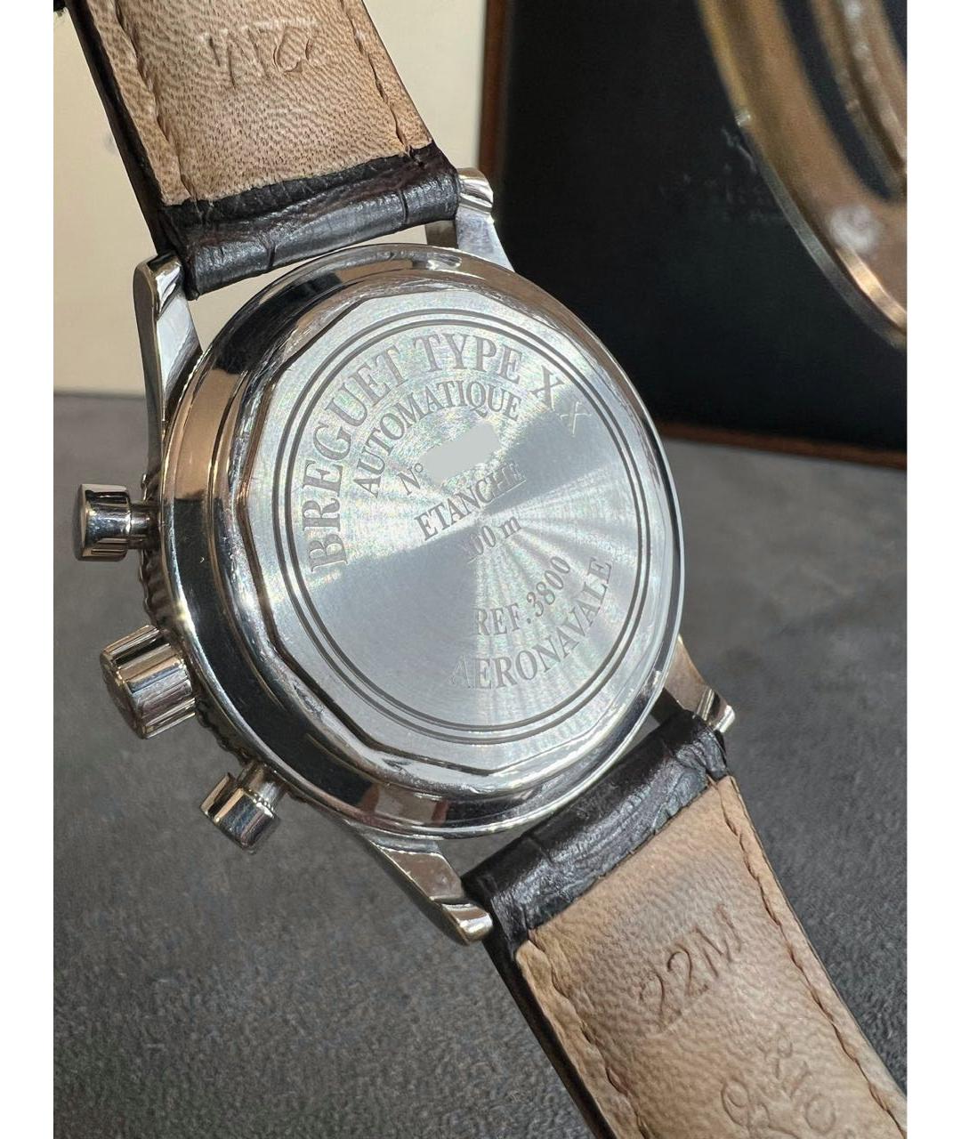 Breguet Черные металлические часы, фото 8