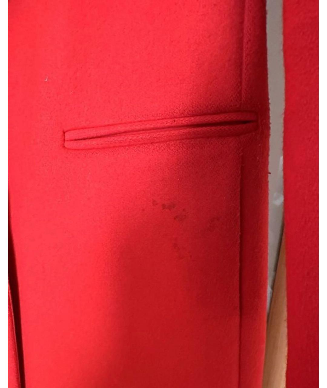 DKNY Красное шерстяное пальто, фото 4