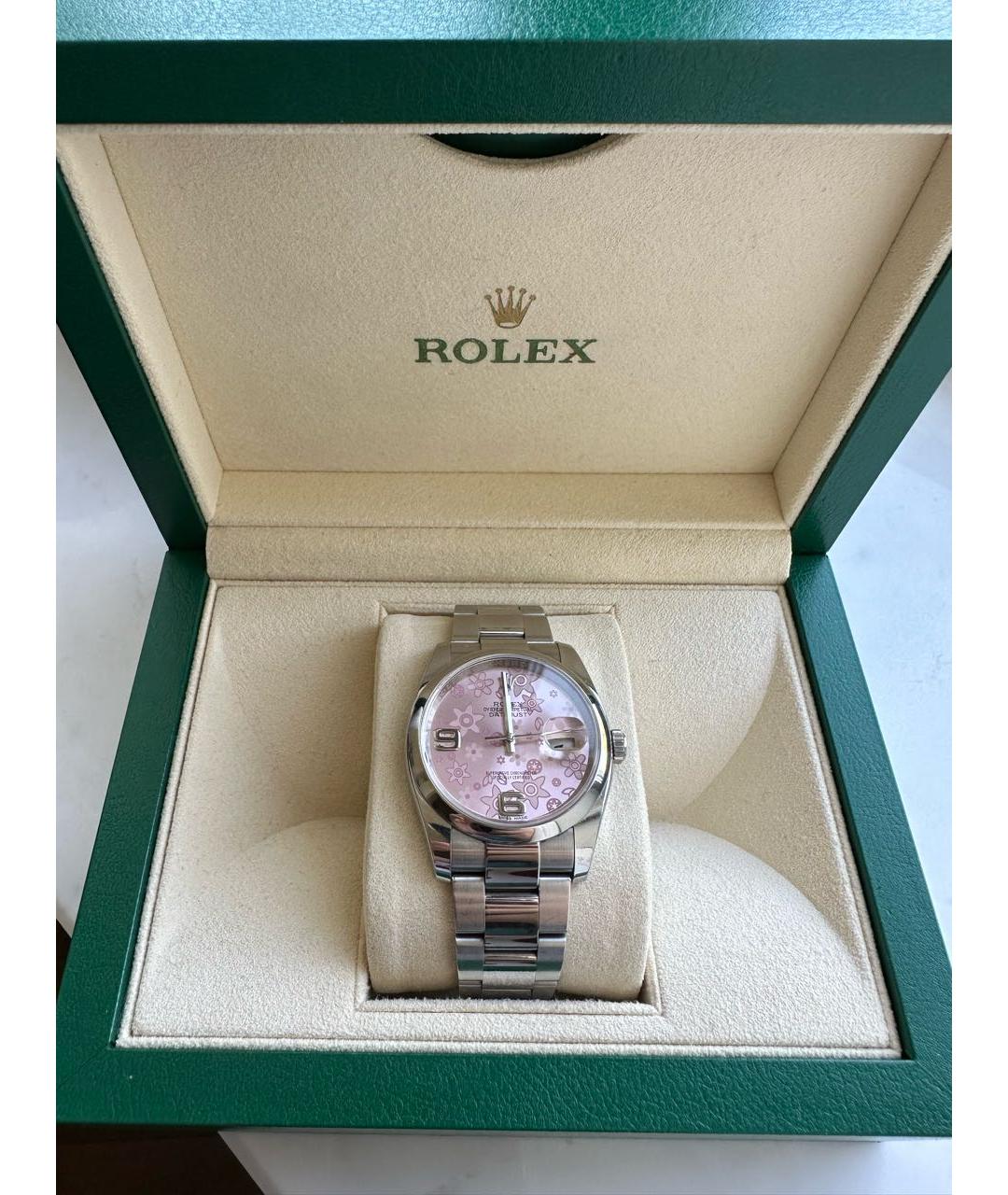 ROLEX Розовые часы, фото 6