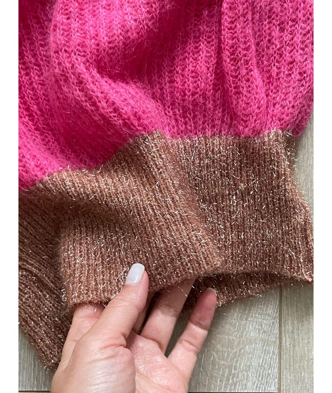 PINKO Розовый джемпер / свитер, фото 6