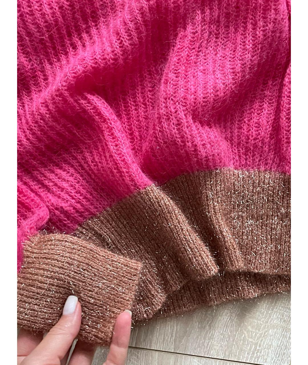 PINKO Розовый джемпер / свитер, фото 5