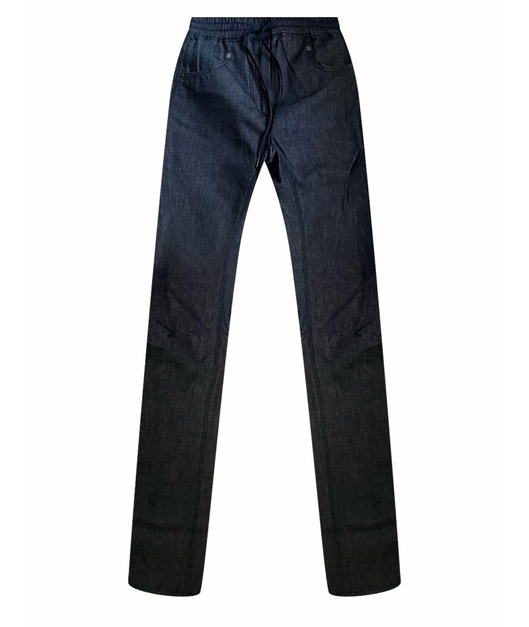 DKNY Темно-синие брюки узкие, фото 1
