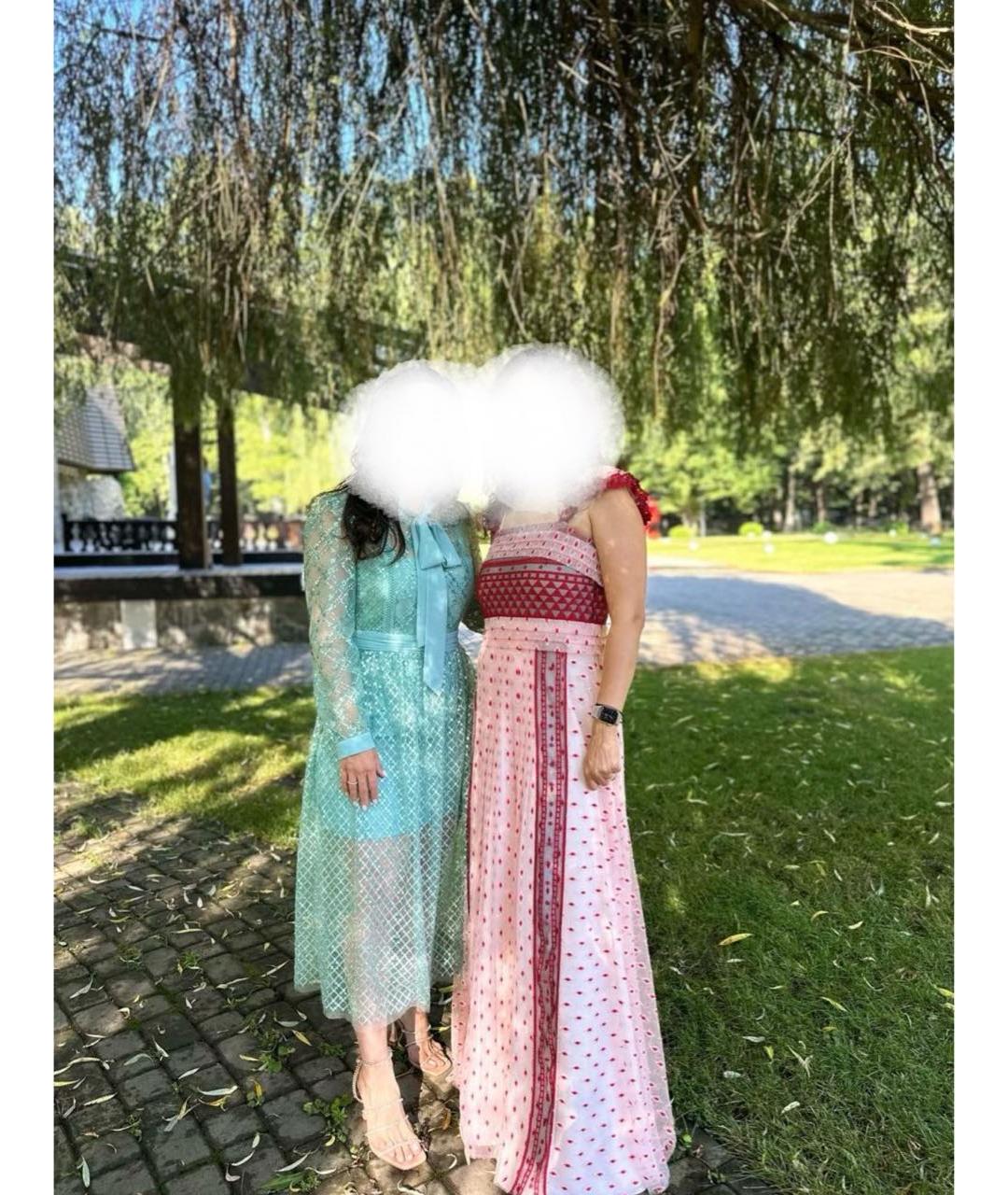 PHILOSOPHY DI LORENZO SERAFINI Розовое полиамидовое вечернее платье, фото 6