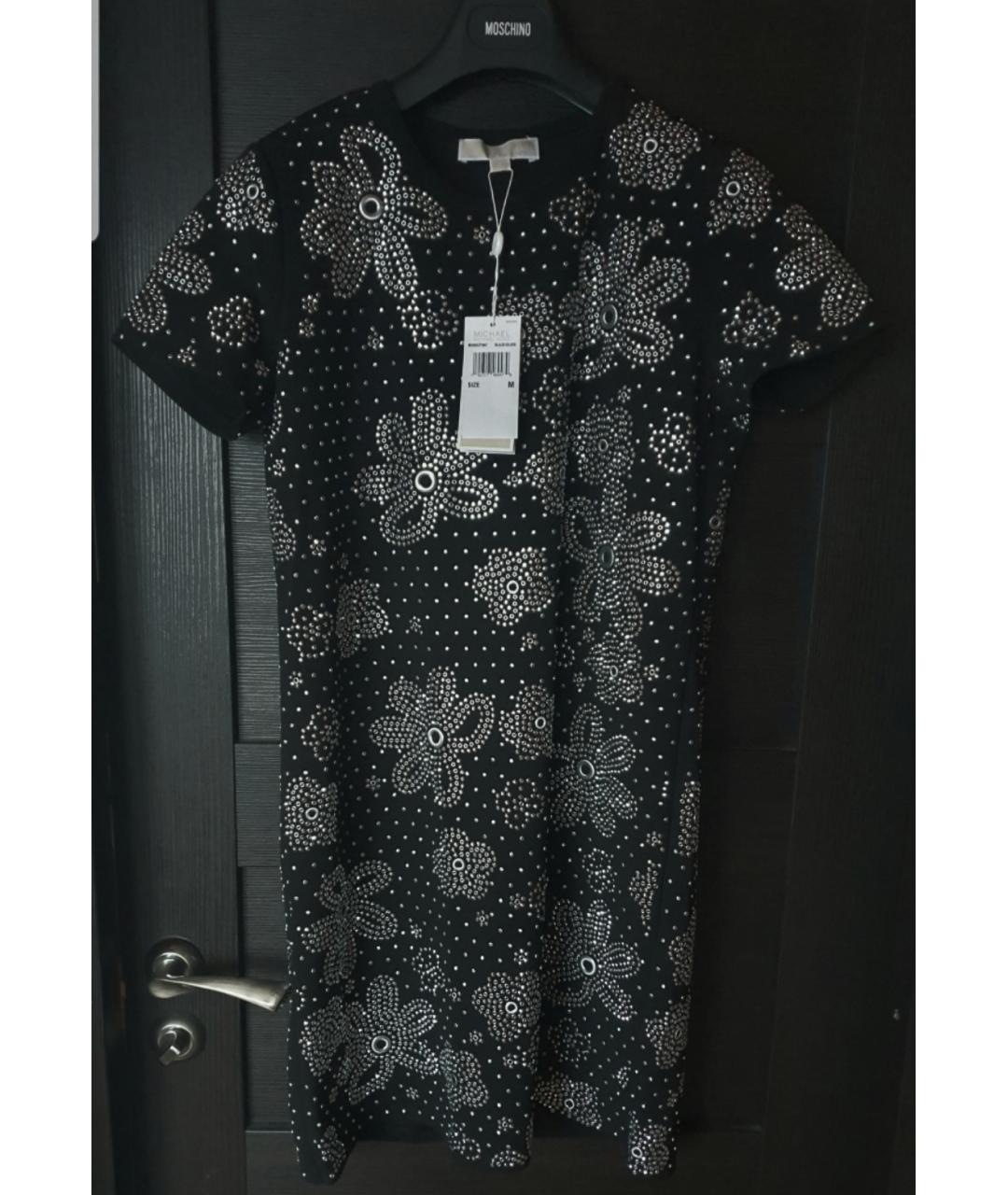 MICHAEL KORS Черное полиэстеровое платье, фото 5