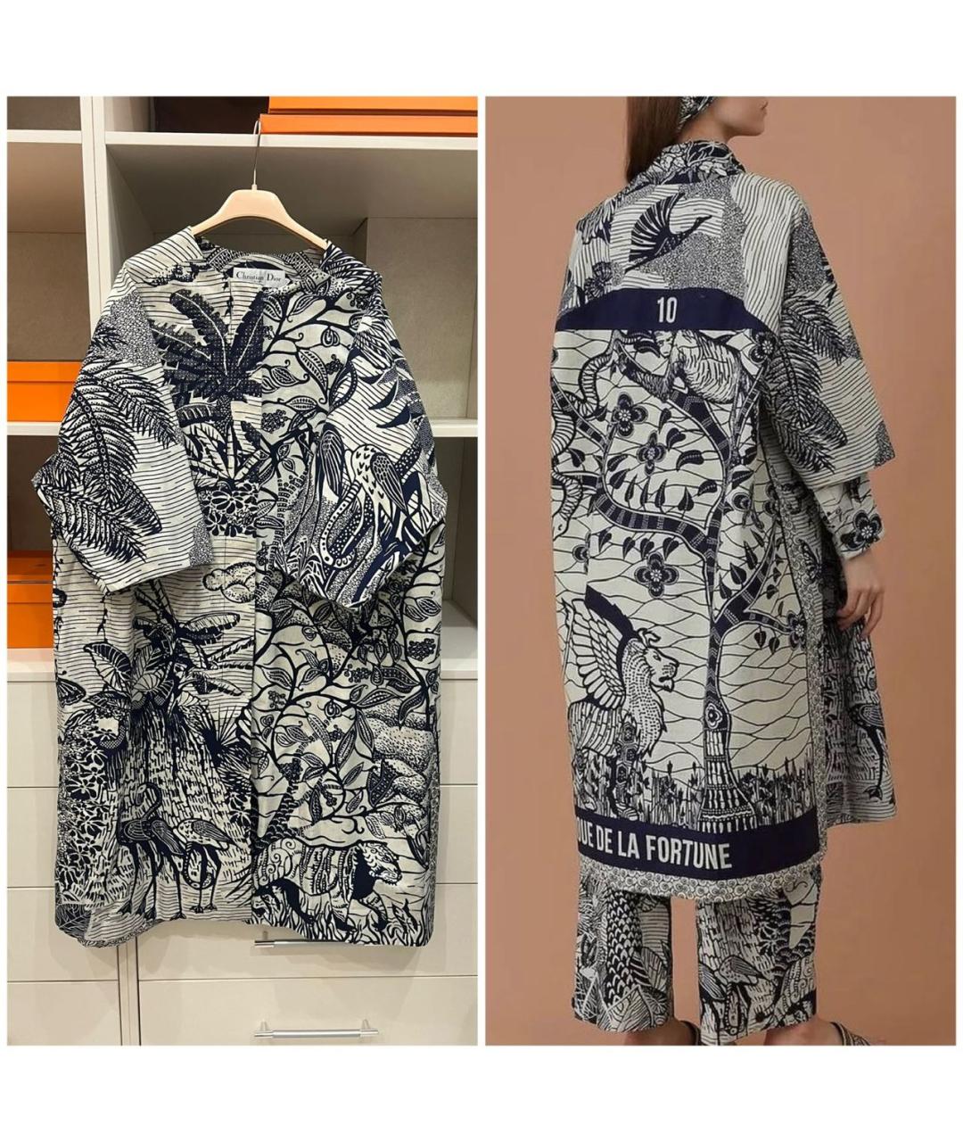 CHRISTIAN DIOR Мульти хлопковое пальто, фото 5