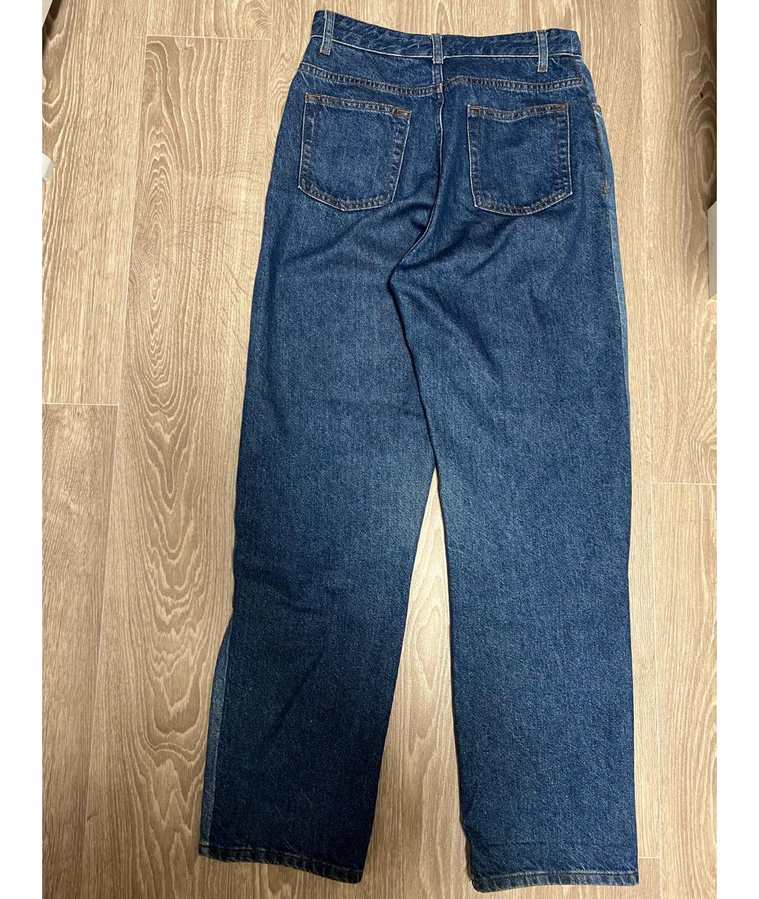 SANDRO Синие хлопковые прямые джинсы, фото 6