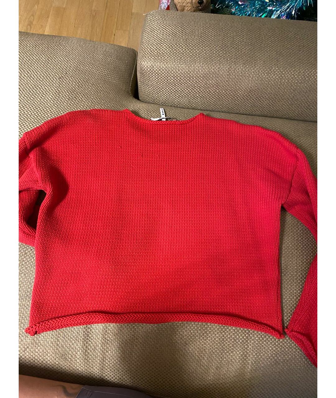 MSGM Красный хлопковый джемпер / свитер, фото 2