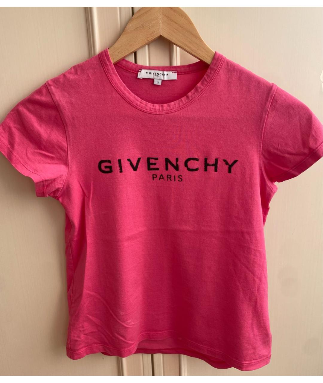 GIVENCHY KIDS Розовый хлопковый детская футболка / топ, фото 3