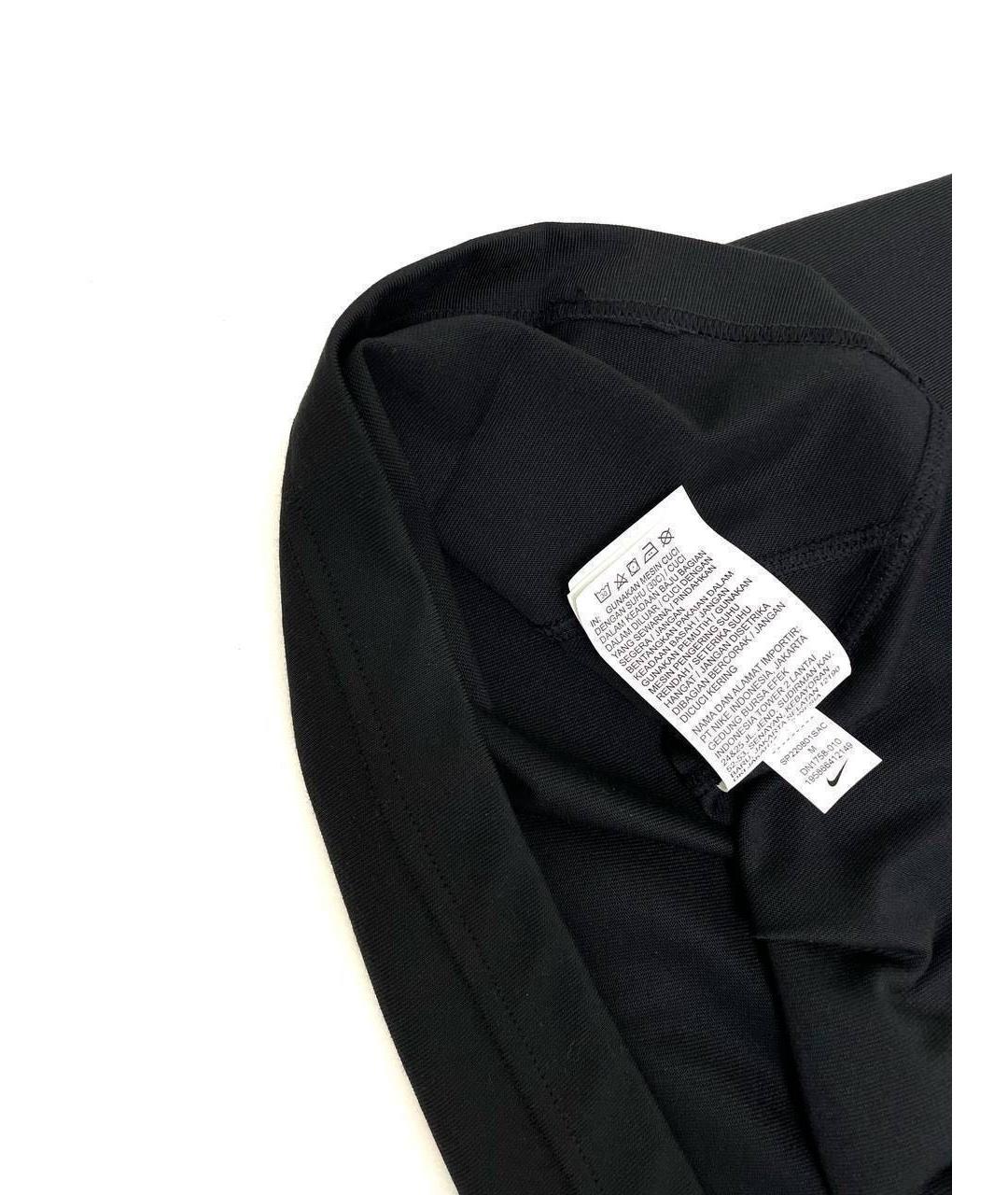 NIKE X OFF-WHITE Черная хлопко-полиэстеровая футболка, фото 4